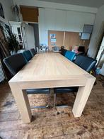 Houten Eettafel - Robuust en Stijlvol, Ophalen, Gebruikt, 100 tot 150 cm, Eikenhout