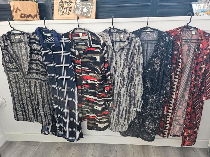 Diverse Dames longblouse H&M, Maat M/L, Kleding | Dames, Blouses en Tunieken, Zo goed als nieuw, Maat 38/40 (M), Zwart, Ophalen of Verzenden