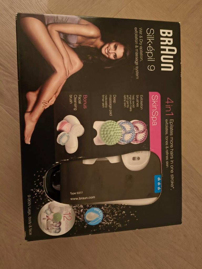 Braun Silk-épil 9 SkinSpa Epilator, Ophalen of Verzenden, Nieuw, Scheren en Epileren