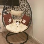Hangstoel swing met standaard - zwart - ø104x200 cm, Tuin en Terras, Ophalen, Zo goed als nieuw