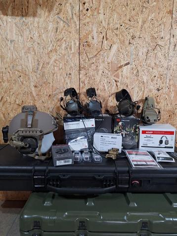 Helmet upgrades, Ops Core, Peltor, Wilcox, Surefire, S&S beschikbaar voor biedingen