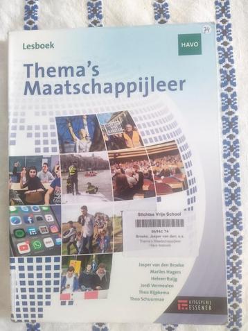 Thema's Maatschappijleer Havo lesboek beschikbaar voor biedingen