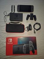 Nintendo Switch met vele extra's, Spelcomputers en Games, Ophalen of Verzenden, Zo goed als nieuw, Met 2 controllers, Switch Original
