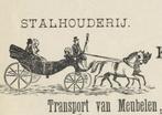 HAARLEM STALHOUDER "DE LEEUWERIK" J.J. vd berg 1900, Ophalen of Verzenden, Gebruikt, Overige typen