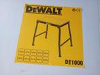 Tafel inklapbaar Campertafel bijzettafel DeWalt DE1000, Ophalen, 50 tot 100 cm, Nieuw, 50 tot 100 cm