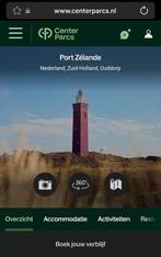 Vakantie Center parcs Port Zelande, Tickets en Kaartjes