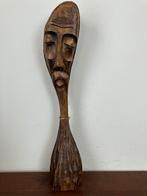 Beeld hout buste man met snor, Verzenden