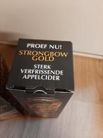 2 Strongbow gold glazen appelcider in doos, Ophalen of Verzenden