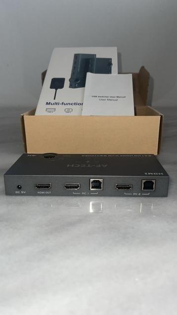 HDMI KVM Switch 2-in-1 – 4K 60hz – USB Hub – Nieuw in Doos beschikbaar voor biedingen