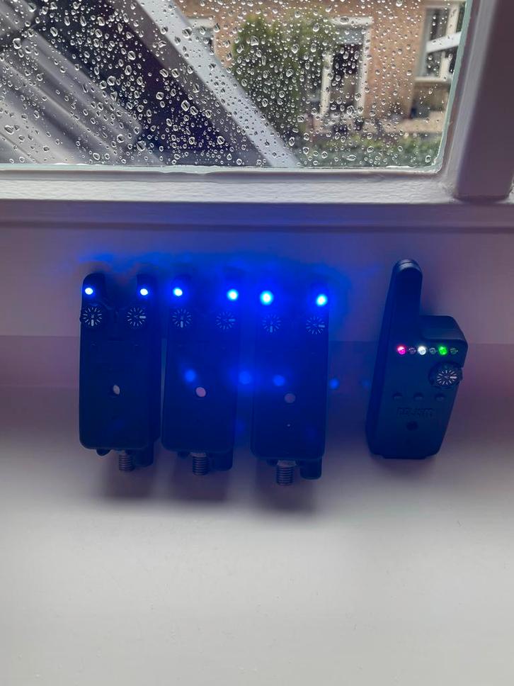 Delkim Txi-D Set - Beetmelders met Ontvanger, Watersport en Boten, Hengelsport | Karpervissen, Zo goed als nieuw, Complete set