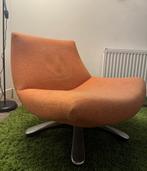 Rotating orange armchair, Huis en Inrichting, Fauteuils, Minder dan 75 cm, Gebruikt, Metaal, 50 tot 75 cm
