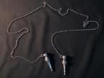 Jasseronketting met breidoppen zilver klederdracht. 1989, Antiek en Kunst, Antiek | Goud en Zilver, Ophalen of Verzenden, Zilver