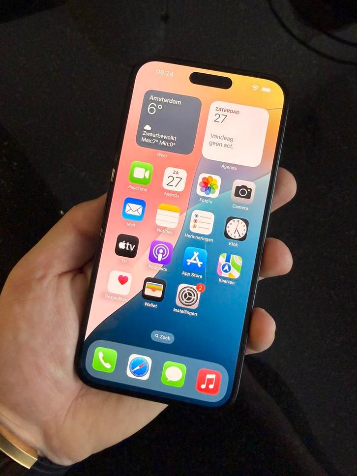 Iphone 16 Plus zwart, Telecommunicatie, Mobiele telefoons | Apple iPhone, Zo goed als nieuw, 128 GB, Zwart, Ophalen of Verzenden