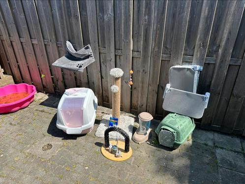Kattenbenodigdheden: kattenbak, krabpaal, voersilo, etc., Dieren en Toebehoren, Katten-accessoires, Gebruikt, Ophalen