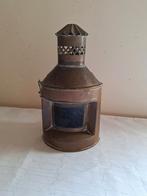 Antiek koperen  scheepslamp, Ophalen of Verzenden