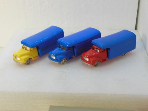 LEGO  - UNIEK - 3 x BEDFORD - 1:87 -  Self made, Hobby en Vrije tijd, Modelauto's | 1:87, Gebruikt, Bus of Vrachtwagen, Overige merken