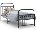 Ijzer bed nieuw, 90 cm, Eenpersoons, Zwart, Ophalen of Verzenden
