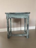 Vintage Bijzettafeltje - Blauw/Turkoise Geverfd, Ophalen