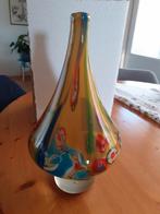 Vaas meerkleurig van glas, Overige kleuren, Ophalen of Verzenden, Minder dan 50 cm, Glas