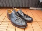 San Giovanni mt.42 heren schoen zwart gevlochten leer, Kleding | Heren, Schoenen, Zwart, Ophalen of Verzenden, Zo goed als nieuw