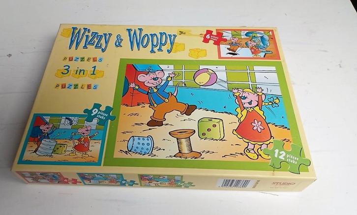 wizzy & woppy puzzel 3 in 1, Kinderen en Baby's, Speelgoed | Kinderpuzzels, 2 tot 4 jaar, Meer dan 50 stukjes, Ophalen of Verzenden