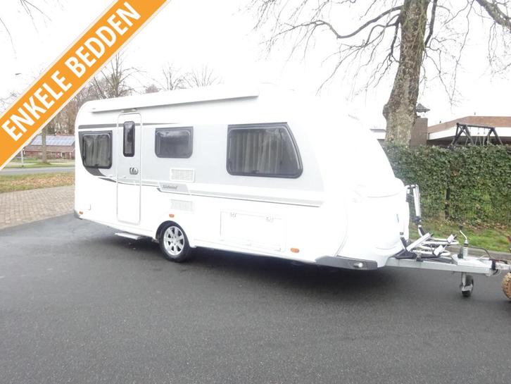 Knaus Sudwind 460 Enkele Bedden+Mover+Luifel, Caravans en Kamperen, Caravans, Bedrijf, tot en met 4, 1000 - 1250 kg, Standaardzit