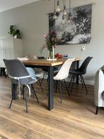 5 Eetkamerstoelen - Gebruikt, Prima!, Ophalen, Gebruikt, Metaal