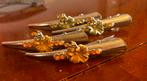 Vintage/antieke haarspelden met bloemen (2 setjes van 2), Ophalen of Verzenden, Zilver
