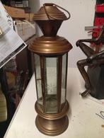 Oude lantaarn met geslepen glas, Ophalen of Verzenden