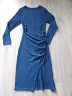 Blauwe midi jurk mt.M, Maat 38/40 (M), Blauw, Ophalen of Verzenden, Zo goed als nieuw