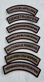 KL straatnamen zonder Velcro/per stuk!, Ophalen of Verzenden, Landmacht, Nederland, Embleem of Badge