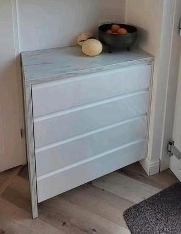 IKEA Metod ladenblok 4 laden wit 80 x 80 x 37 cm Voxtorp