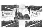 700174 Andijk NH 1944 Postzegel Afgeweekt, Verzamelen, Ansichtkaarten | Nederland, Ophalen of Verzenden, 1940 tot 1960, Gelopen