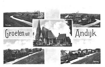 700174 Andijk NH 1944 Postzegel Afgeweekt beschikbaar voor biedingen