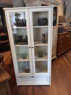 Witte vitrinekast lade, Ophalen, Gebruikt, Glas, 50 tot 100 cm