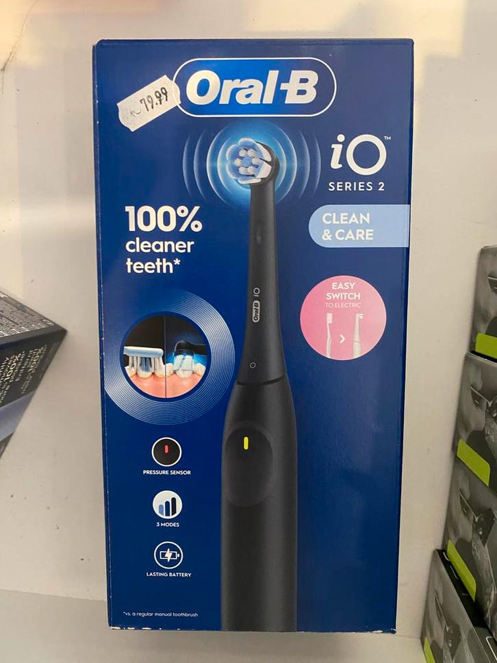 Oral-B iO Series 2 Zwart - Nieuw!, Sieraden, Tassen en Uiterlijk, Uiterlijk | Mondverzorging, Nieuw, Ophalen of Verzenden