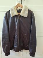 Leren pilotenjack, Kleding | Heren, Jassen | Winter, Verzenden, Zo goed als nieuw, Maat 48/50 (M), Bruin