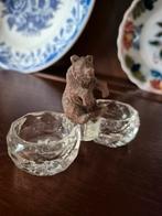 Peper en zout stel beer, Antiek en Kunst, Antiek | Glas en Kristal, Ophalen of Verzenden