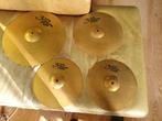 Paiste 302 cymbals bekken set. Hi hats 14. Crash 16. Ride 20, Ophalen, Gebruikt, Overige merken