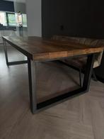 Eettafel 240cm bij 100cm, Ophalen, Gebruikt, 100 tot 150 cm, 200 cm of meer