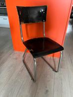 Vintage zwarte ‘Gispen’-stoel, Huis en Inrichting, Stoelen, Ophalen, Gebruikt, Zwart, Gispen