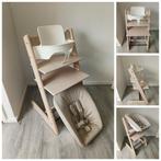 Stokke Tripp Trapp whitewash met babyset en newbornset, Ophalen of Verzenden, Zo goed als nieuw, Stokke Tripp Trapp, Stoelverkleiner