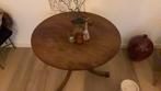 Prachtige antieke salon tafel, mooi warm hout!, Antiek, 50 tot 75 cm, Rond, Ophalen of Verzenden