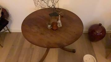 Prachtige antieke salon tafel, mooi warm hout! beschikbaar voor biedingen
