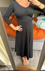Mooie lange jurk, H&M, maat 34 ,zwart, H&M, Verzenden, Zwart, Zo goed als nieuw