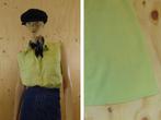 Vintage licht groene mouwloze 90s blouse maat 42 | 182, Groen, Maat 42/44 (L), Vintage, Zo goed als nieuw