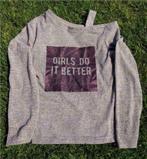 Roze met zwarte trui shirt met opdruk maat m merk coolcat, Kinderen en Baby's, Kinderkleding | Maat 170, Meisje, Coolcat, Ophalen of Verzenden