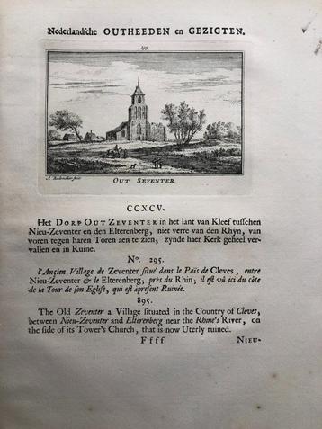295 / Oud Seventer Kopergravure 1733 beschikbaar voor biedingen