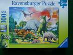 2 X DINO PUZZELS  A 100 XXL  STUKJES  ZIE FOTO S, Verzenden, Meer dan 50 stukjes, Zo goed als nieuw, 6 jaar of ouder