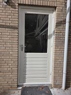 2 Houten Buitendeuren met Slot - Gebruikt, Doe-het-zelf en Verbouw, Ophalen, Gebruikt, 80 tot 100 cm, Buitendeur